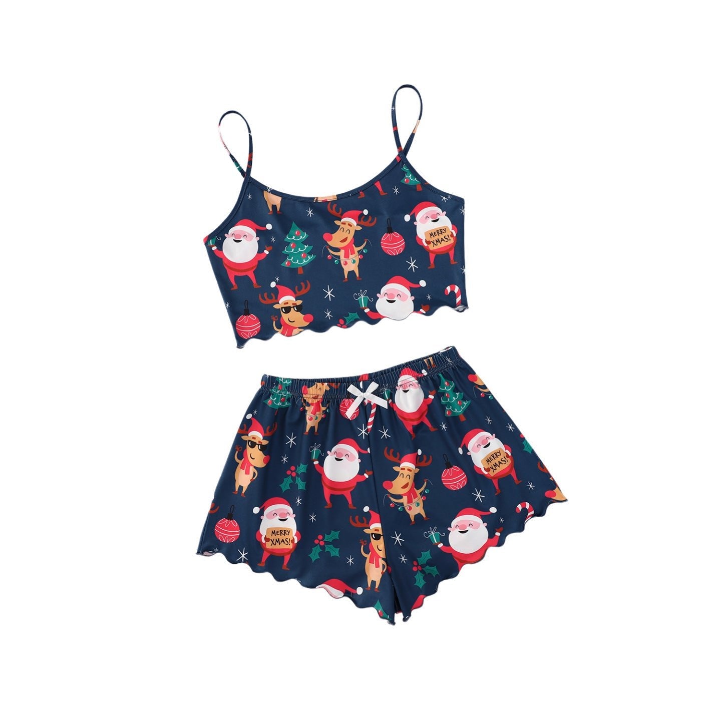 Women's Spaghetti Straps Sleeveless Pajamas - silverfoxgoods